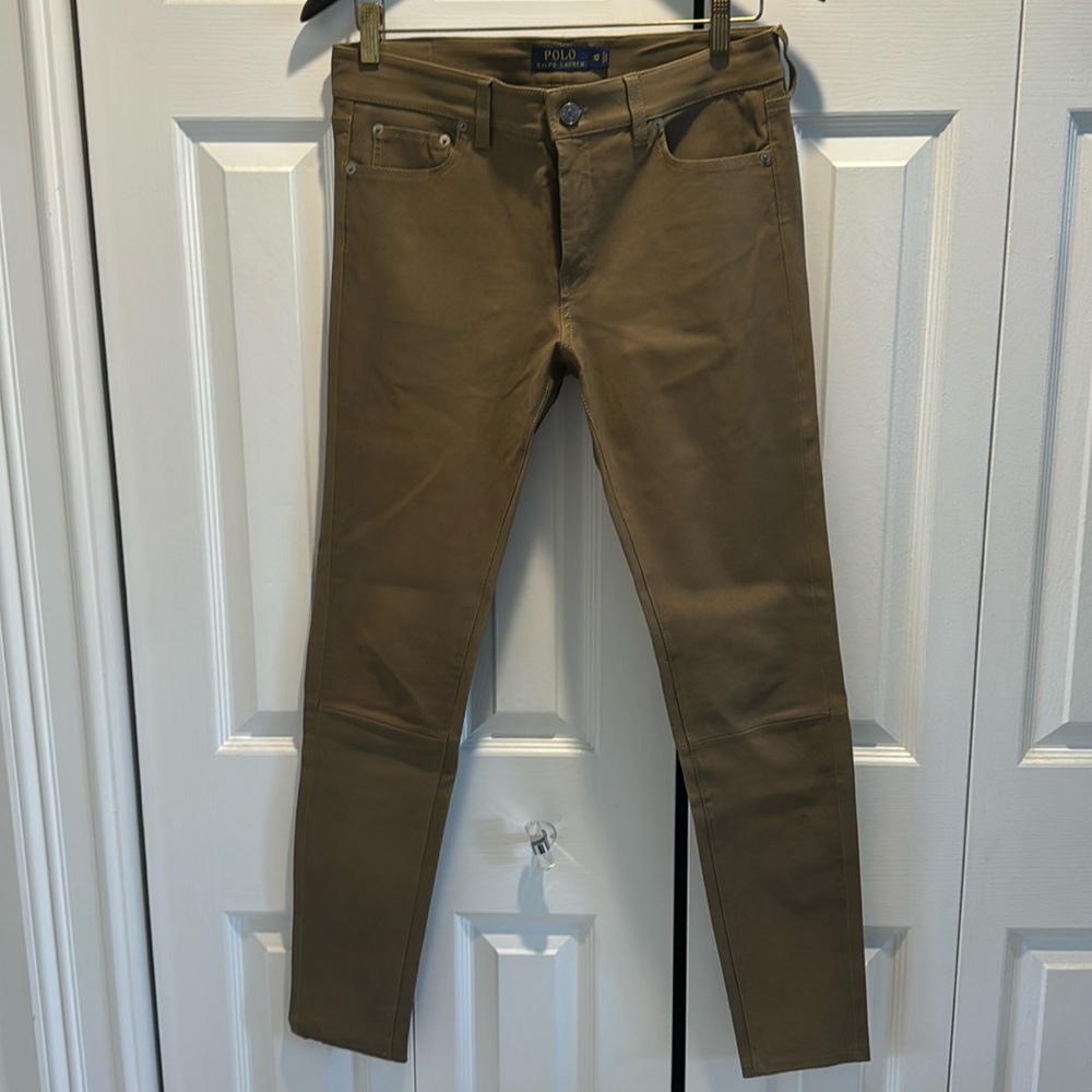 Polo Ralph Lauren leather NWOT 10